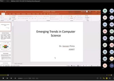 Webinar on ‘Emerging trends in computer science’