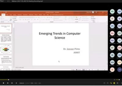 Webinar on ‘Emerging trends in computer science’
