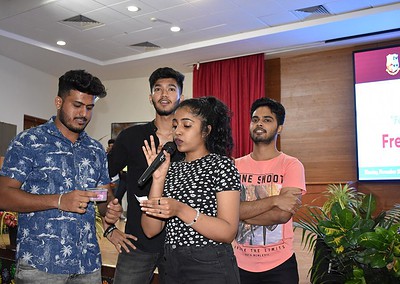 First year hostel students welcomed on freshers’ day