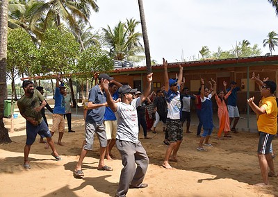 Non-teaching staff on a day’s picnic at King of Kings