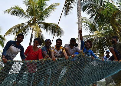 Non-teaching staff on a day’s picnic at King of Kings