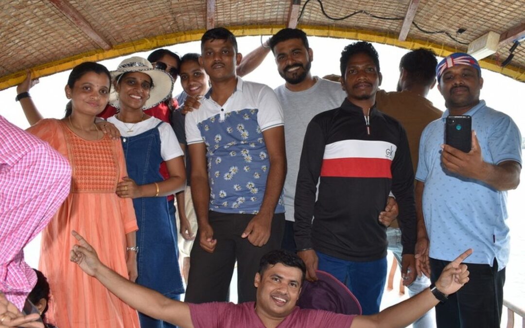 Non-teaching staff on a day’s picnic at King of Kings