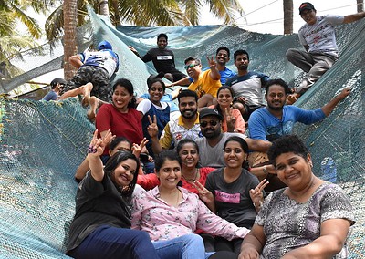 Non-teaching staff on a day’s picnic at King of Kings