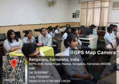 Srinivas BL resource person on cloud simulation at AIMS Institute