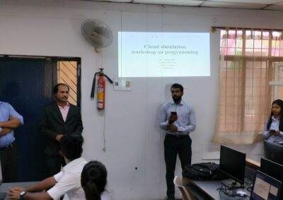 Srinivas BL resource person on cloud simulation at AIMS Institute