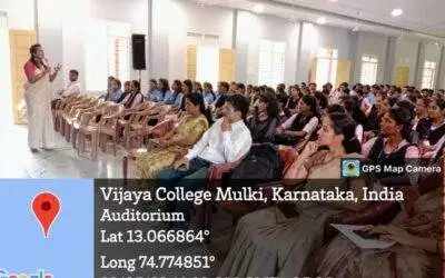 Anushree Raj resource person at Vijaya College