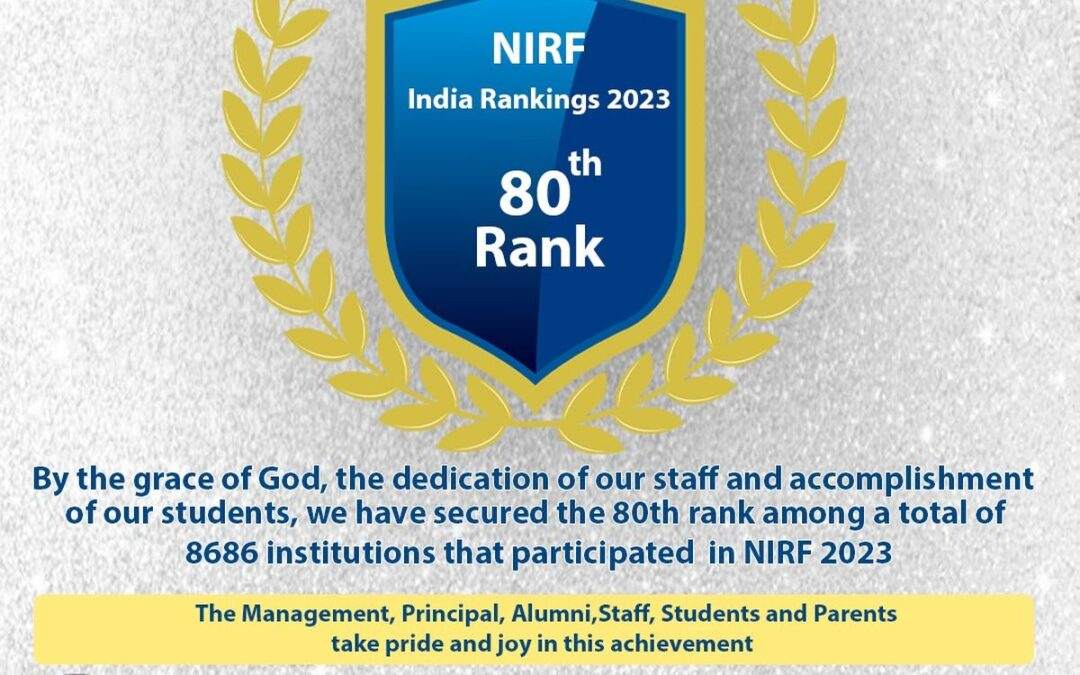 NIRF 2023: St Aloysius College (Deemed to be University) ranked 80th best college