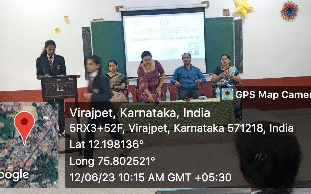 Srinivas BL resource person at St Anne’s, Virajpet