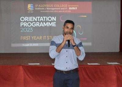 Orientation programme held for MSc freshers