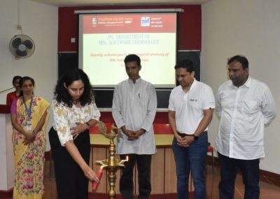 Niveus officials at MSc Soft Tech inauguration; interact with students