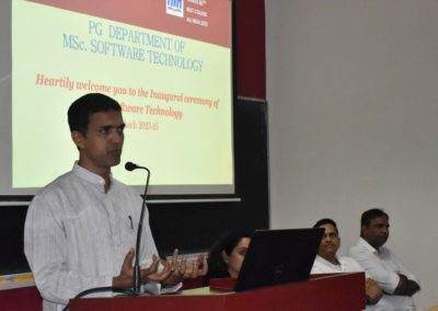 Niveus officials at MSc Soft Tech inauguration; interact with students