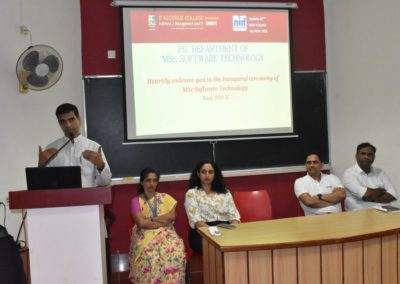 Niveus officials at MSc Soft Tech inauguration; interact with students