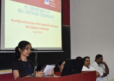 Niveus officials at MSc Soft Tech inauguration; interact with students