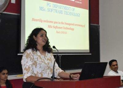 Niveus officials at MSc Soft Tech inauguration; interact with students