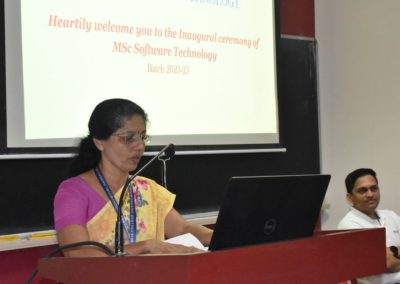Niveus officials at MSc Soft Tech inauguration; interact with students