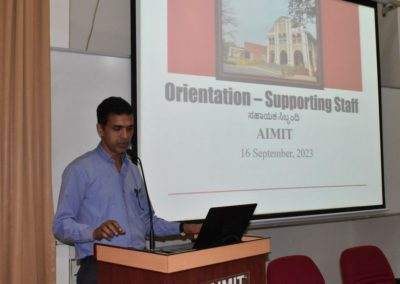 Orientation held for support staff