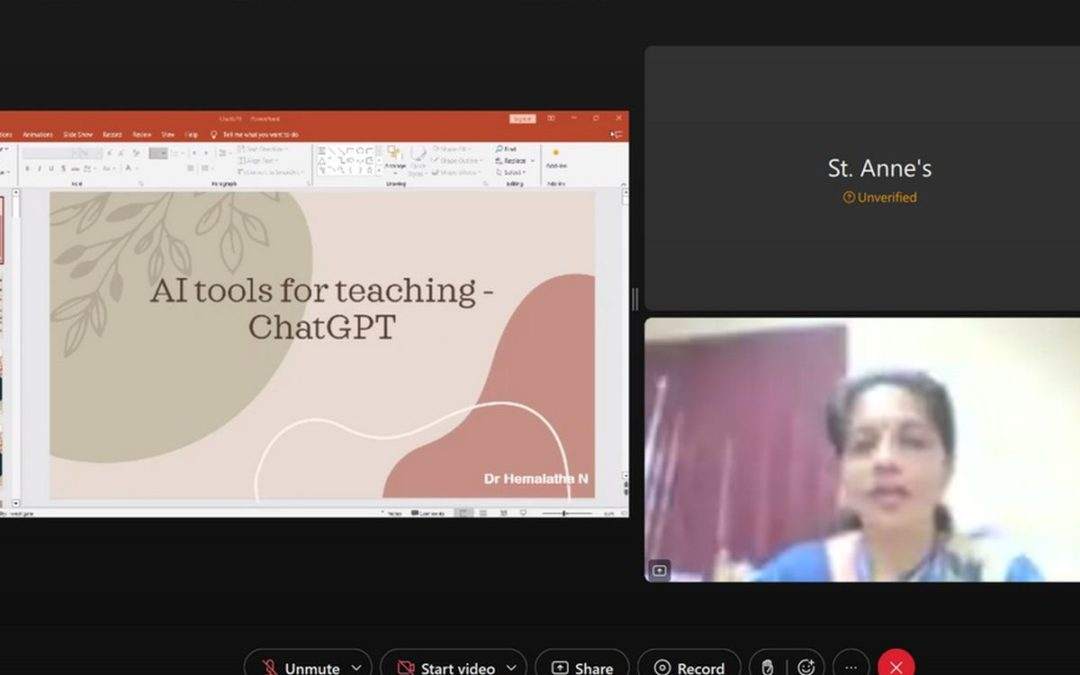 Dr Hemalatha presents FDP on ChatGPT