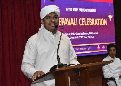 Deepavali celebrated at AIMIT Centre with inter-faith harmony meeting