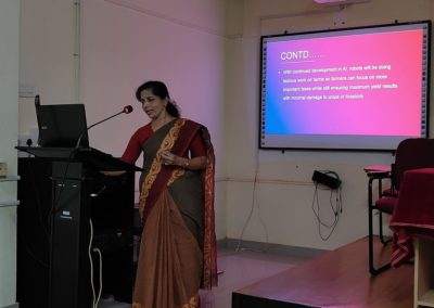 Dr Hemalatha delivers guest lecture on AI