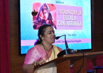 Untold story of Ullala Rani Abbakka: Seminar held at AIMIT Centre