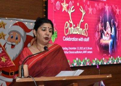 Joy of giving: Staff of AIMIT Centre celebrate Christmas