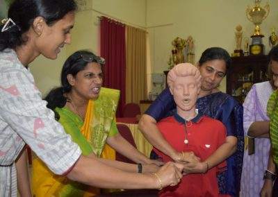 Cardiopulmonary resuscitation training held