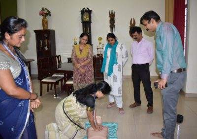 Cardiopulmonary resuscitation training held