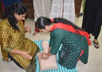 Cardiopulmonary resuscitation training held