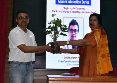Alumni interaction: Alumnus Sachin Pinto speaks on marketing communication