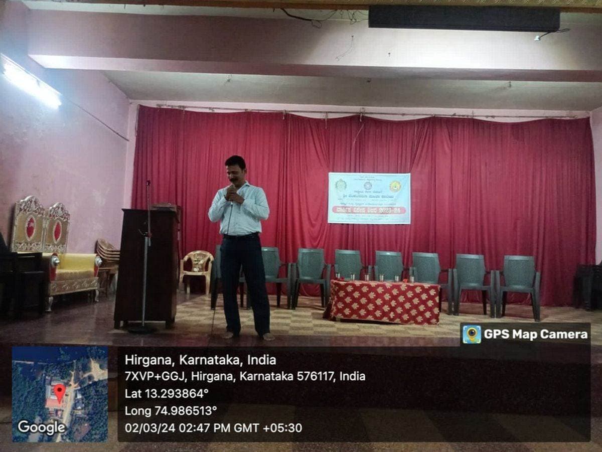 Dr Rakesh resource person at NSS camp