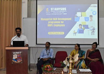 Managerial Skill Development Program for MRPL Employees Conducted by AIMIT Centre