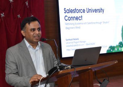 AIMIT Centre hosted a session for IT students by Mr Santhosh Rebello on Salesforce