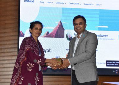 AIMIT Centre hosted a session for IT students by Mr Santhosh Rebello on Salesforce