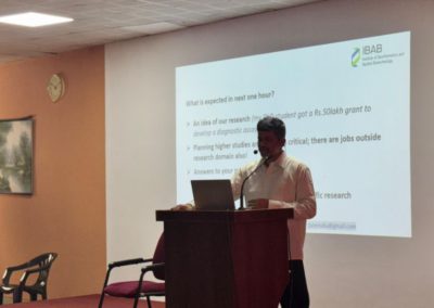 AIMIT Centre hosted a session “Trends in Bioinformatics’’ by Prof. Kshithish Acharya