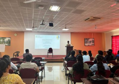 AIMIT Centre hosted a session “Trends in Bioinformatics’’ by Prof. Kshithish Acharya