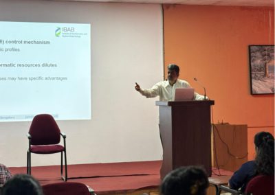 AIMIT Centre hosted a session “Trends in Bioinformatics’’ by Prof. Kshithish Acharya