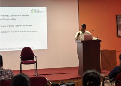 AIMIT Centre hosted a session “Trends in Bioinformatics’’ by Prof. Kshithish Acharya