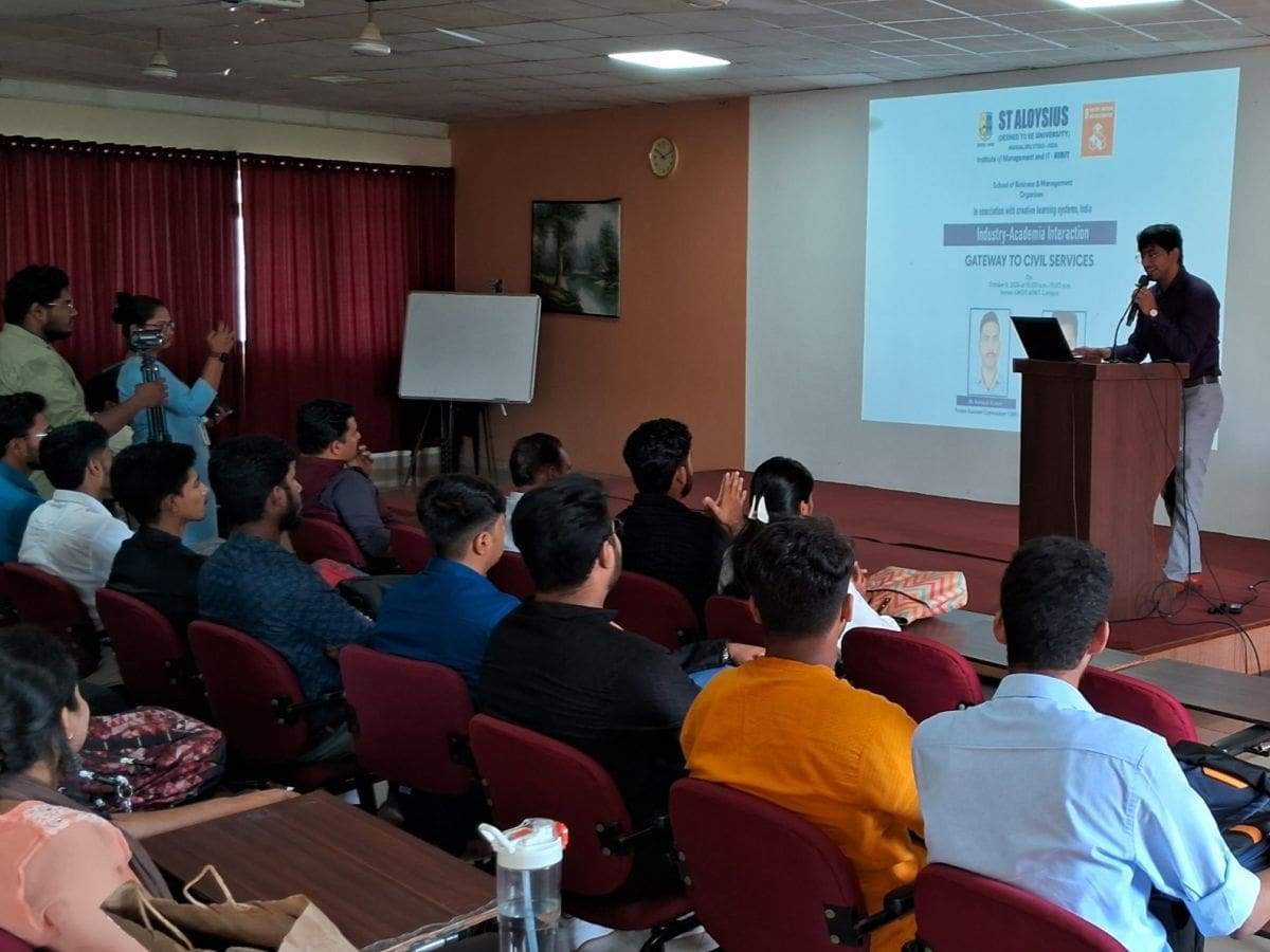 Gateway to Civil Services: Industry-Academia Interaction held at AIMIT Centre by Department of MBA