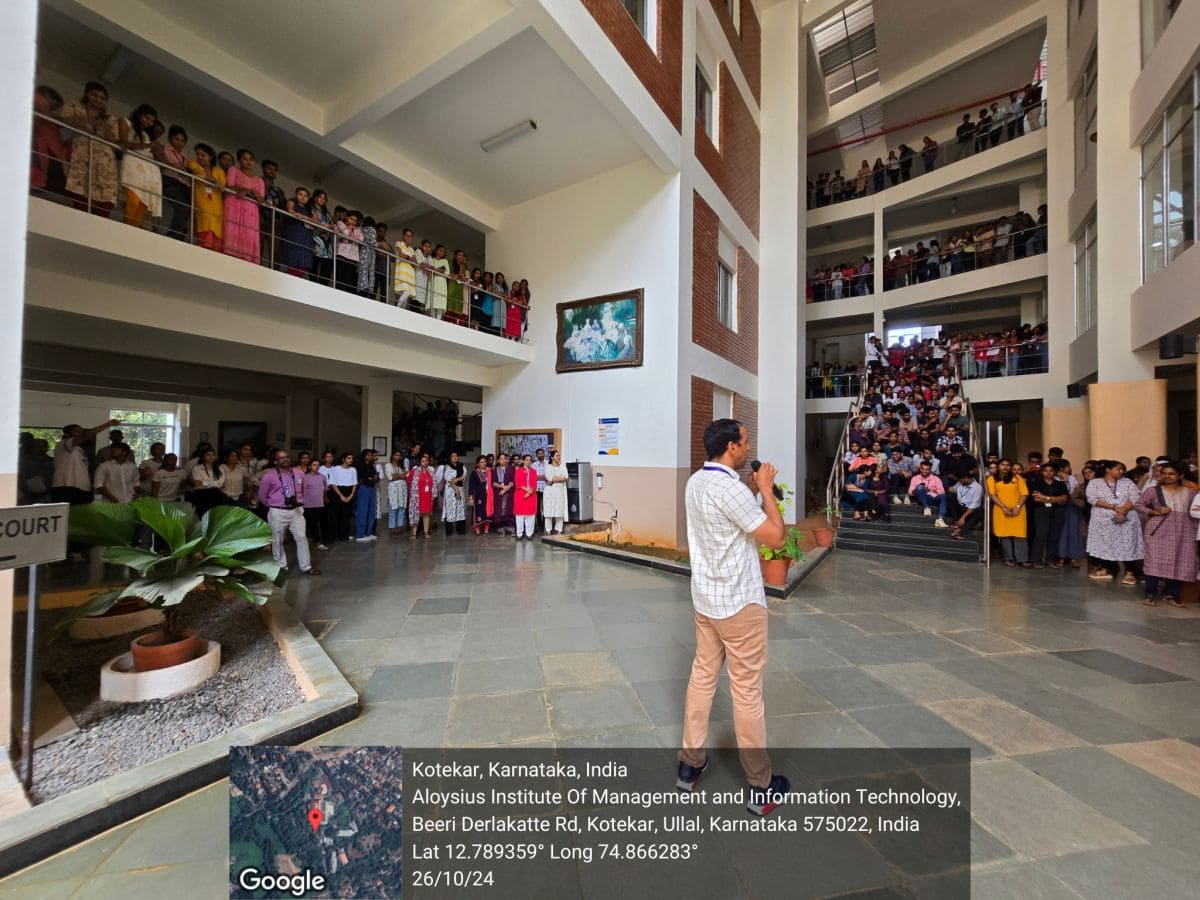 ‘IGNITE’ – A Deepavali for Dreams, Flashmob organized by IT students in AIMIT Centre