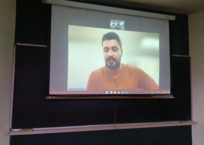 Department of Bioinformatics, AIMIT Centre hosted a Guest Lecture by Alumni, Mr Jithin Jose Mathew