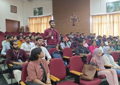 Alumni interaction - Connecting dots was organized for IT students at St Aloysius (Deemed to be University) AIMIT Centre
