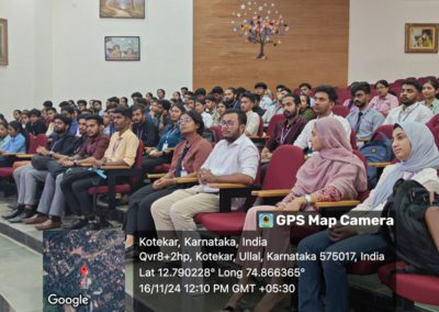Alumni interaction - Connecting dots was organized for IT students at St Aloysius (Deemed to be University) AIMIT Centre