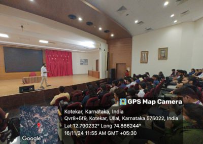 Alumni interaction - Connecting dots was organized for IT students at St Aloysius (Deemed to be University) AIMIT Centre