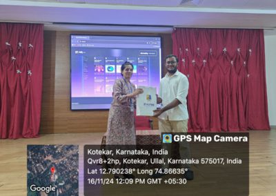 Alumni interaction - Connecting dots was organized for IT students at St Aloysius (Deemed to be University) AIMIT Centre