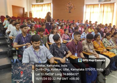 Guest Talk conducted for First year IT students by Mr G K Bhat, CEO of Kakunje Software Pvt.Ltd