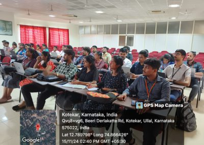 Placement cell hosted a session on UI/UX for final year at St Aloysius (Deemed to be University) AIMIT Centre Campus