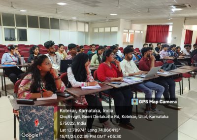 Placement cell hosted a session on UI/UX for final year at St Aloysius (Deemed to be University) AIMIT Centre Campus