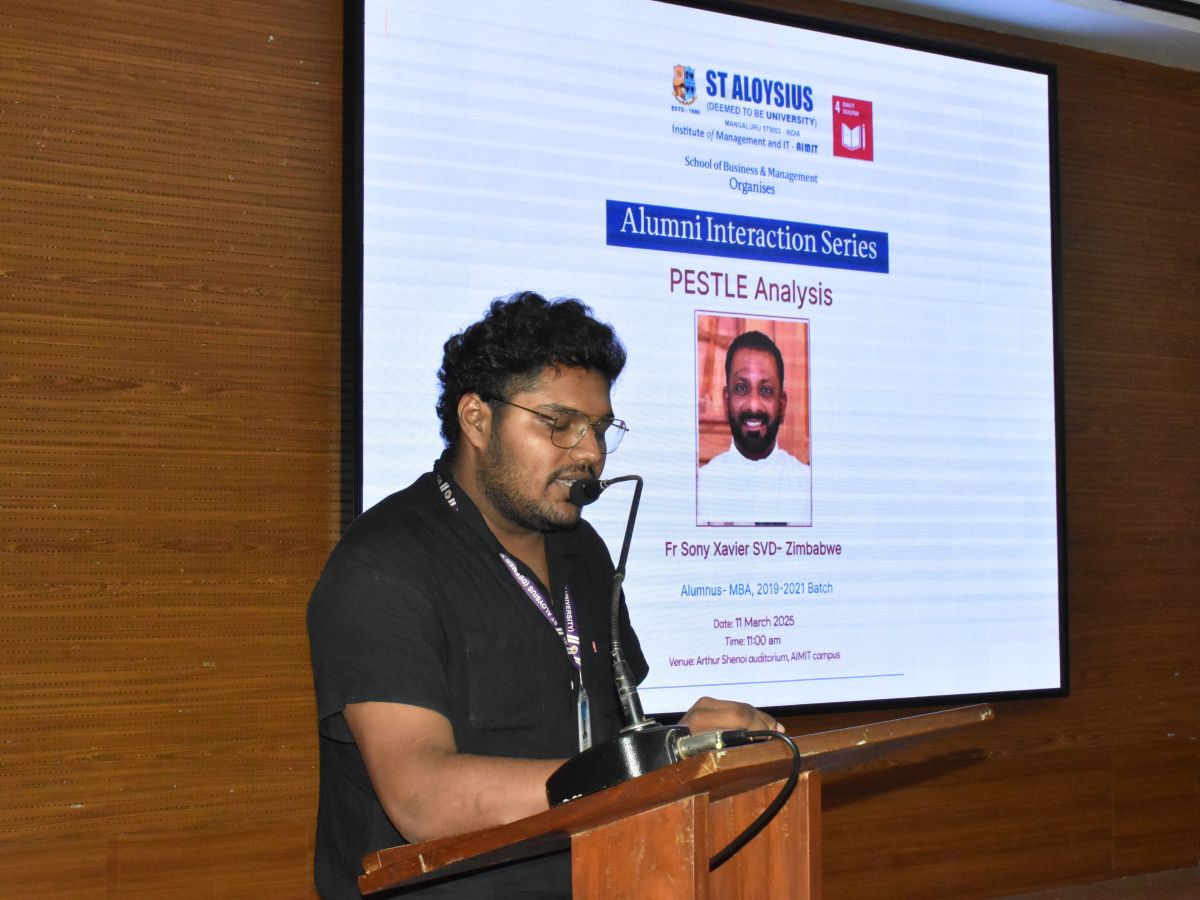 Alumni Interaction Series, FR Sony Xavier, SVD