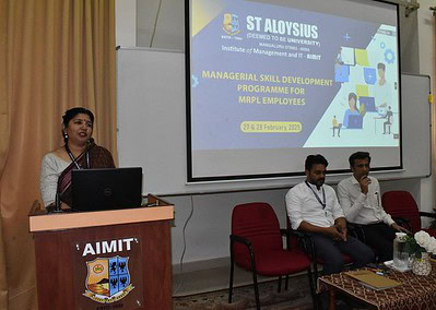 Managerial Skill Development Programme Report for MRPL Employees