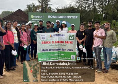 Beach Cleaning Drive Marks World Environment Day 2025 at AIMIT Centre